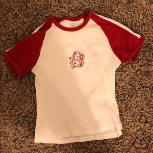 BRANDY MELVILLE DEVIL RIBBED SHIRT RARE